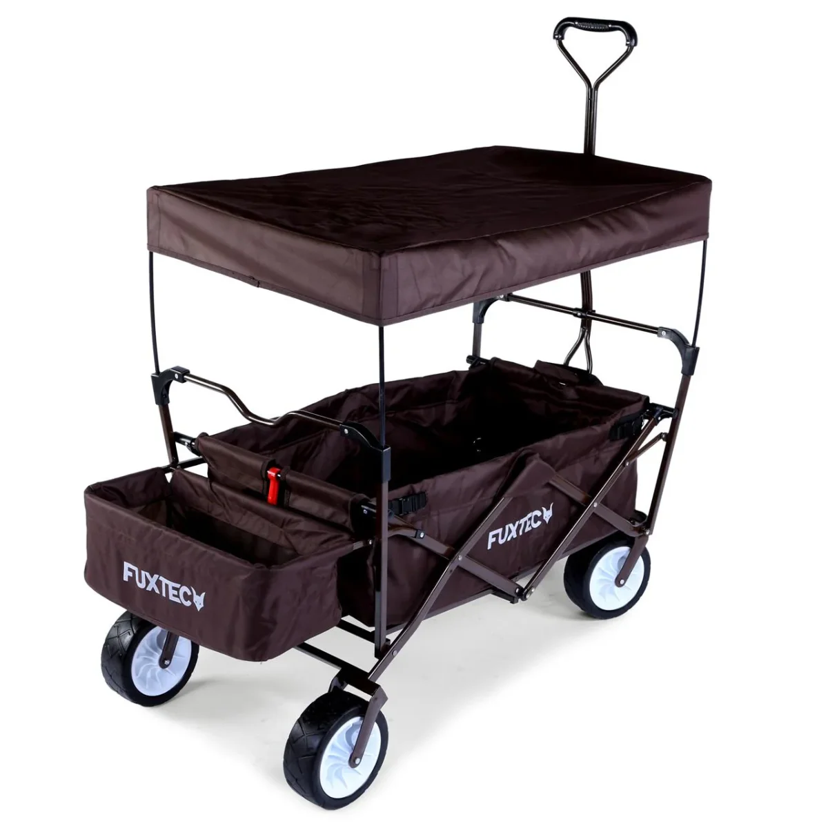 B-WARE FUXTEC Chariot à pédales FX-BW100 MARRON CHOCOLAT – Image 5