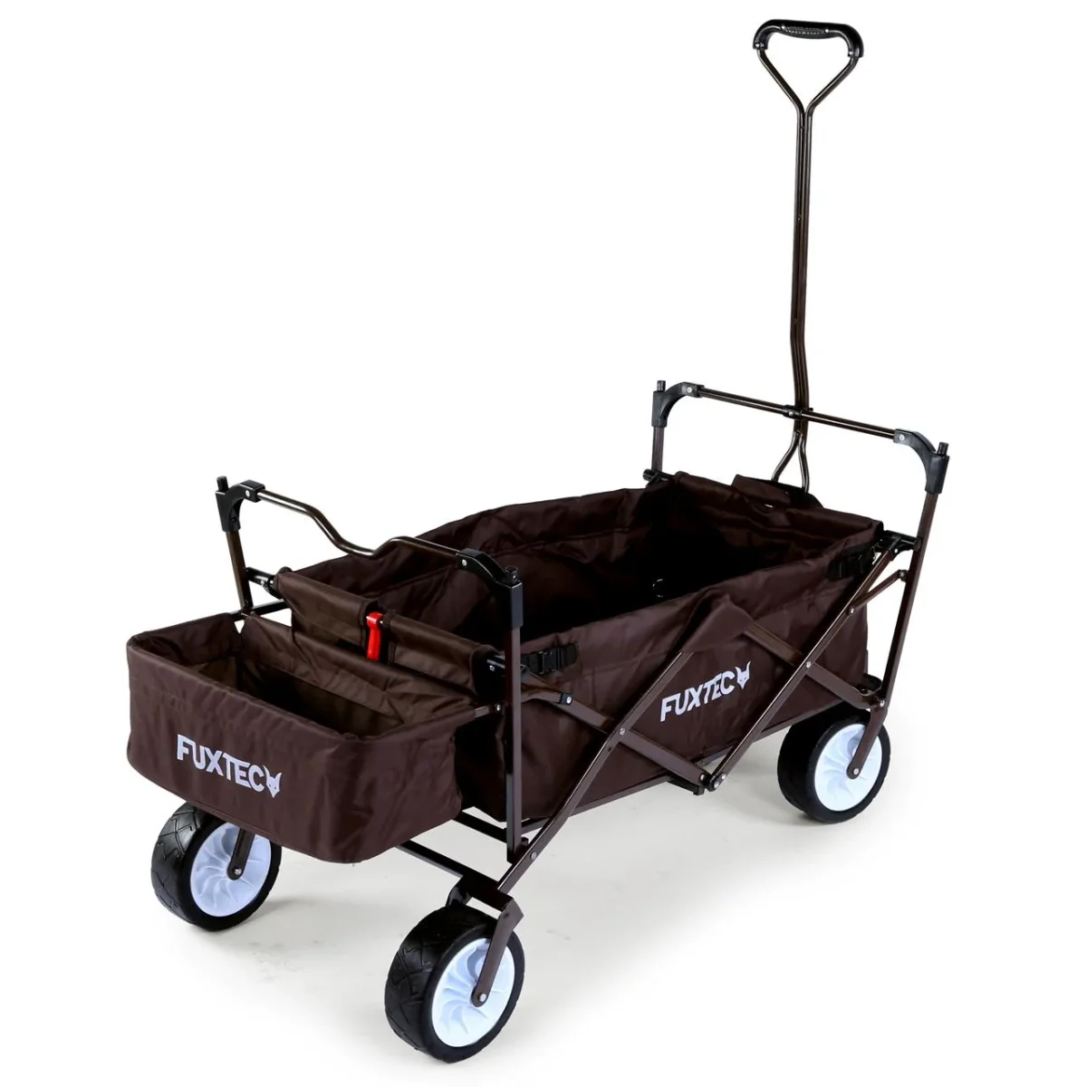 B-WARE FUXTEC Chariot à pédales FX-BW100 MARRON CHOCOLAT – Image 6