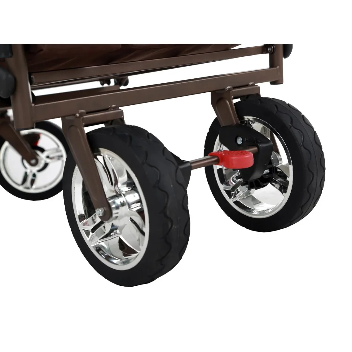 Chariot à bras Easy Cruiser d'occasion avec auvent protégé contre les UV et poignée de poussée supplémentaire – Image 9