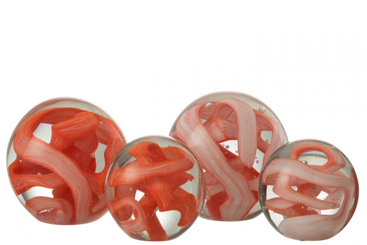 Presse-Papiers – Boule Colorée Orange & Rouge – Image 3